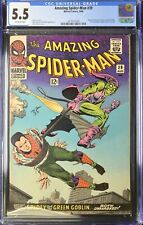 Amazing Spider-Man #39 CGC FN- 5.5 Off White Green Goblin 1st Romita in Title picture