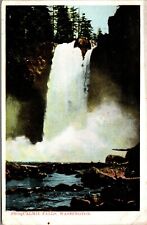 Vtg Snoqualmie Falls Waterfall Washington WA 1910s Postcard picture
