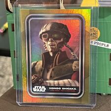 2023 TOPPS STAR WARS FLAGSHIP GOLD FOIL PARALLEL HONDO OHNAKA #21 picture