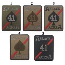5PCS NAVY VFA-41 1995 FIRST TO FIGHT BLACK ACES A TACTICAL HOOK LOOP PATCH BADGE picture