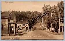 Real Photo Main St Post Office & Socony Gas Station Berne NY RP RPPC K318 picture