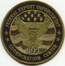 FEDERAL EXPORT ENFORCEMENT Washington DC subdued green POLICE PATCH picture