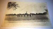 Antique Pre - WW1 RPPC Drilling Uniform Soldiers Military Real Photo Postcard picture