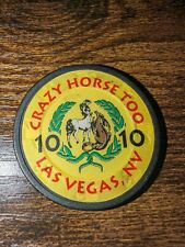 ONE CRAZY HORSE TOO CASINO POKER CHIP $10 CHIP LAS VEGAS TWO 2 picture