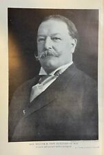 1907 Vintage Illustration William H. Taft Secretary of War picture