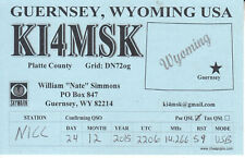 KI4MSK QSL Card  Guernsey WY 2015 picture