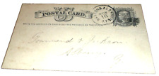 NOVEMBER 1877 BOSTON & ALBANY RAILROAD NYC RPO HANDLED POST CARD picture