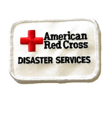 AMERICAN RED CROSS DISASTER SERVICES WHITE PATCH (FD13) picture