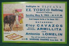 Estate Sale ~ Vintage Postcard - Bullfights in Tijuana El Toreo Bullring  1983 picture