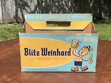 Old Vintage Better Buy Blitz Weinhard Beer 6 pack Carton Bottle Holder Cardboard picture