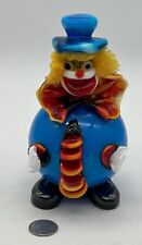Vintage Murano Hand Blown Glass Clown Art Glass Paperweight KB MADE IN ITALY MCM picture