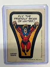 TOPPS 1974-1975 Marvel Comic Book Heroes Sticker Card Captain Marvel picture
