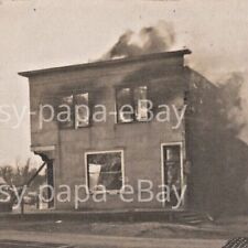 1911 RPPC Searles Fire Saloon Cottonwood Township New Ulm Minnesota Postcard picture