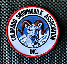 COLORADO SNOWMOBILE ASSOCIATION INC EMBROIDERED SEW ON ONLY PATCH 4 3/4