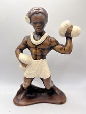 Vintage Treasure Craft Hawaiian Male Hula Dancer Raku 7.5” picture