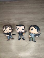 Walking dead funko lot Negan, Daryl Dixon Gleen See Pictures For Condition  picture