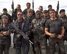 The Expendables 3 Stallone, Statham, Schwarzenegger -  8X10 Photo Reprint picture
