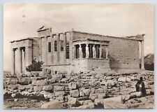 Athens Greece~The Erechtheum~Temple Of Athena~Real Photo RPPC Continental PC picture