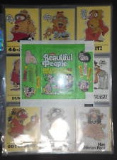 1970 BEAUTIFUL PEOPLE STICKERS COMPLETE SET (50/14) FLEER * ONLY SET KNOWN? * picture