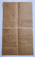 1906 John Alonzo Williams(1869–1951) Illustrated letter to Author Nixon Waterman picture