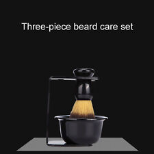 Beard Shaving Brush 3pcs ABS Shaving Stand Large‑Capacity Bowl Not Pierce Face picture