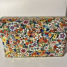 Vintage Daher Floral Chest Tin Made In England picture
