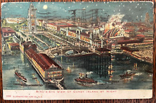 Vintage Postcard 1906 Bird's Eye View of Coney Island, New York (NY) picture