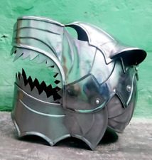 Wolf Helmet - Medieval Wolf Head Helmet - Premium 14 Gauge Steel - Battle Ready picture