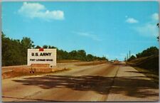 1950s FORT LEONARD WOOD Missouri Postcard Entrance Gate / Route 66 c1950s picture