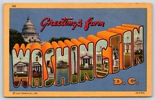 Greetings From Washington DC Vintage Postcard picture