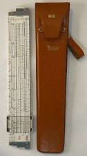 K&E 68 1100 Slide Rule w/ Leather Case Keuffel & Esser Deci Lon 10 OLD SCHOOL picture