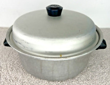 Vtg WEAR EVER No 824 Aluminum Cooking Pan, Dutch Oven Stew Pot with Lid picture