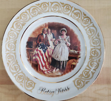 Avon Betsy Ross Plate Patriot Flagmaker By Enoch Wedgwood England Vintage 1973 picture