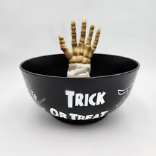 Gemmy Skeleton Hand Candy Bowl Battery Operated Animated Talking Halloween picture