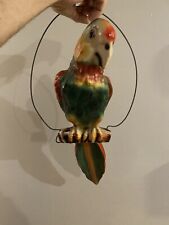 Vintage Swinging Parrot RARE. RARE. RARE     ITS A BANK  19 Inch.   Read  picture