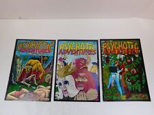 Psychotic Adventures #1 -3 Full Set Underground Comic - C Dallas 1st Print Comix picture