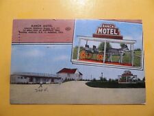 Ranch Motel Ashland Ohio vintage linen postcard 1953 picture
