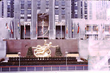 35MM Kodachrome Photo Slide Rockefeller Center New York City Taken From Bus 1964 picture