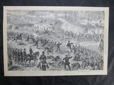 1885 Civil War Print - Battle of Champion Hill, Mississippi - I COMBINE SHIPPING picture