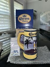 Brax Ltd. Corona Extra Handle Collector Stein Beer Mug Views From The Beach COA picture