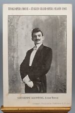 Tivoli Opera House- Italian Grand Opera Season 1903, Guiseppe Agostini Post Card picture