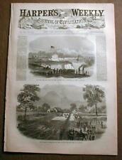 Original 1861-1865 Civil War illustrated newspaper HARPER'S WEEKLY 150 years old picture