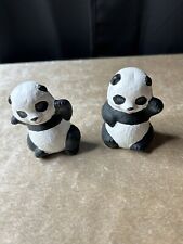 (2) Panda Bear Duncan Ceramics Prod. Inc.  Vintage 70’s  Figurines picture