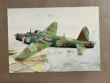 Postcard Vickers Wellington Bomber WW2 Aircraft Plane WWII RAF AFD Bannister Art picture
