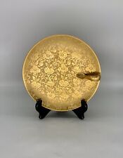 Stouffer Studio 8” Plate Gild Gold Porcelain Antique Vintage 1918-22 W/Handle picture