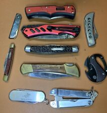 Lot Of 10 Vintage Pocket Knives Folding & Lock Back Knife picture