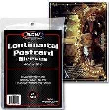 NEW (10 CT) BCW Continental Postcard /  Picture Poly Soft Sleeves Holders picture