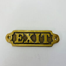 Vintage HOFFRITZ Brass Exit Sign Made in England picture