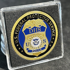 US Federal Protective Service Police DOHS Challenge Coin 40mm picture