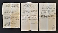 1863 antique CIVIL WAR lyman me Ezra CLARK Family STATE AID handwritten receipt picture